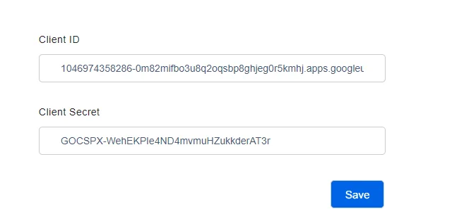 Google Integration 2 client-id-and-secret-config