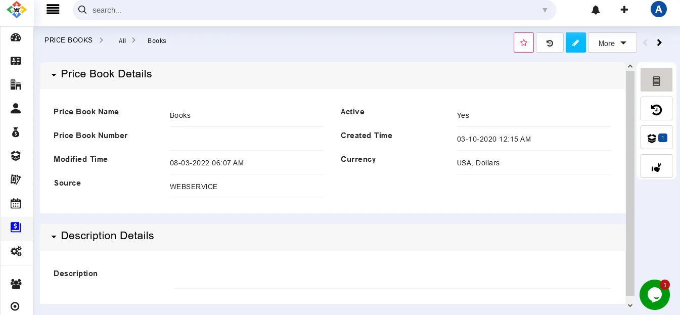 Invoice 3 pricebook-detail