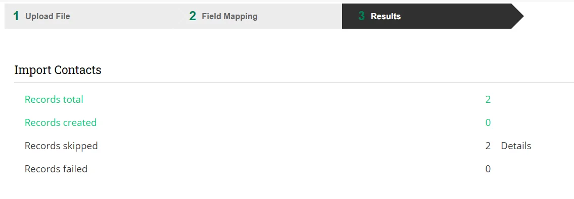 Results Import to Joforce 1 import-result