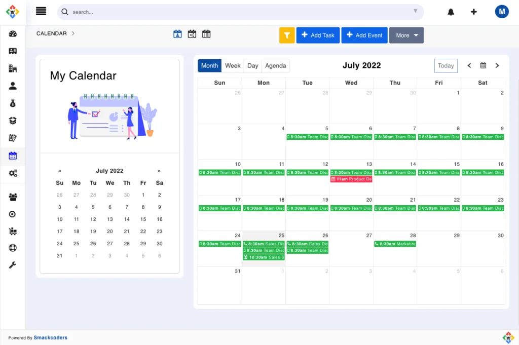 Joforce 3.0 - A Brand New Look with User-Interactive Designs & Webhooks 4 joforce-calendar-view