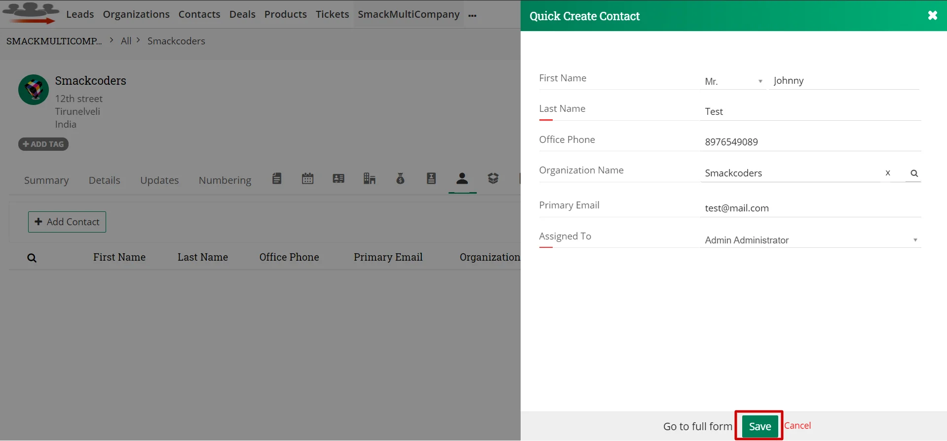 A Create new Company 8 joforce_multi_company_quick_create_contact