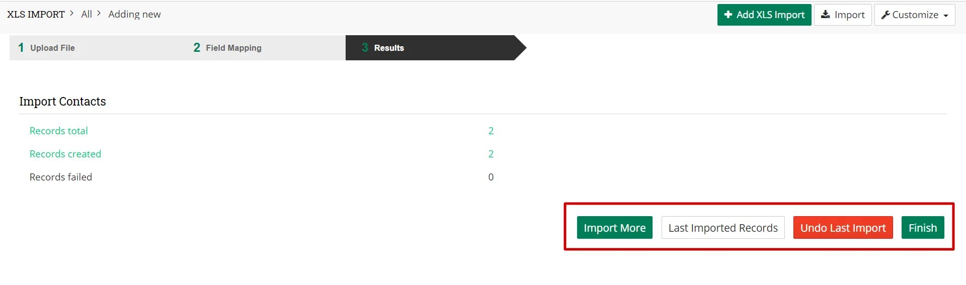 Results Import to Joforce 3 import-log